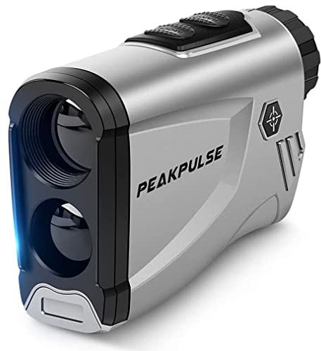 Golf Range Finder,PeakPulse LC600AG Rangefinder Golf 600 Yards Rangefinder with Slope Compensation,Flag-Lock,6X magnification,Continuous Measurement,3 Modes, for Golfers