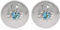 XEN Ohrstecker mit Swiss Blue Topas ca. 0,18 ct.
