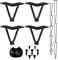 Relaxdays Hairpin Legs, 4er Set, 2 Streben, Metall, Haarnadel Tischbein für Hocker, Tisch & Schrank, 10 cm hoch, schwarz