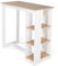 IDMarket – Mesa de bar Barth de 2 a 4 personas calada madera blanca y bandeja de haya