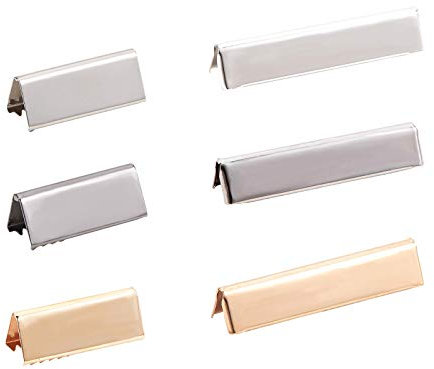 PandaHall 72 Stück 3 Farben Gürtelschnalle Endspitze Band Crimpenden Crimpenden Ergebnisse Für Gurtband Student Gürtelclip Reparatur Riemenende (1/1.6 Zoll)