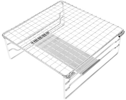 Angoily Barbecue Grill Rack, Stainless Steel Roast Stand for Outdoor Cooking, Camping Picnic Grill Accessories