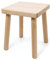 Holzfee Kinderhocker Kinderstuhl Hocker Holz Massive Qualität 25 x 25 x 30 cm Buche lackiert