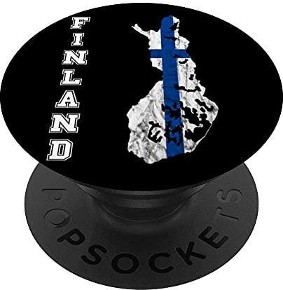 Finnland Karte Umriss Finnland Reise Skandinavien Sisu Suomi PopSockets mit austauschbarem PopGrip