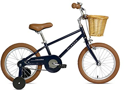 FabricBike Kids - Bicicletta con pedali per ragazzo e ragazza, ruote da allenamento rimovibili, freni, ruote da 12 e 16 pollici, 4 colori