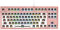 FL ESPORTS MK870 CMMK 87 Keys RGB Modular Mechanical Keyboard, 80% TKL Wired Gaming Keyboard DIY Kit w/Hot-Swap Switch Sockets (5-pin) & Customizable Software Supported (Barebones, Frosted Pink)