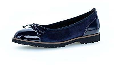 Gabor Damen Klassische Ballerinas, Frauen Flats,Ballerina-Schuhe,Ballett-Schuhe,Ballet-Flats,flach,Ausgehschuhe,Atlantik,39 EU / 6 UK