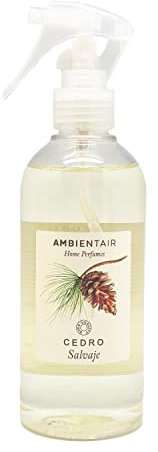 Ambientair Home Perfumes Ambientador en Spray de Cedro Salvaje - Difusor para Casa