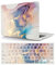 Funda Compatible con MacBook Pro 15 Pulgadas 2015 2014 2013 2012 Versión Modelo A1398 con Pantalla Retina, Carcasa Rígido de Plástico Cubierta Protectora & Cubierta de Teclado, Mármol Rosa-Azul