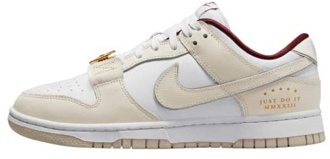 Nike W Dunk Low Unisex Adult Basketball Shoes, White Phantom Team Red, 5.5 UK