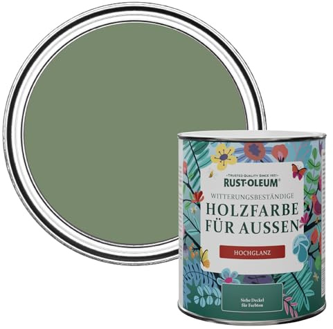 Rust-Oleum Green Mould-Resistant Garden Paint In Gloss Finish - All Green 750ml