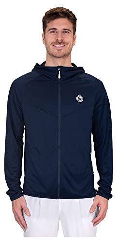 BIDI BADU Herren Crew Hood Jacket - Dark Blue, Größe:L