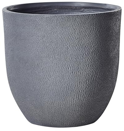 Outdoor Blumentopf Beton-Optik grau rund 55 x 55 x 53 cm Modern Kannia