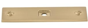 Top Knobs TK741HB Top Knobs TK741 Channing 3 Inch Long Cabinet Knob Backplate from The Barrington Series