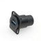 DRRI D-Type USB 3.0 to USB 3.0 Female Panel Socket Square Panel Mount Coupler Pass Through Connector