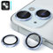 CloudValley Protection Objectif Caméra Arrière pour iPhone 15 6,1 Pouces & iPhone 15 Plus 6,7 Pouces, Accessoire Verre Trempé Anti-rayures Ultra Résistant Individuel Film, Bleu
