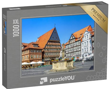 Puzzle 1000 Teile XXL „Der wunderschöne Marktplatz in Hildesheim“