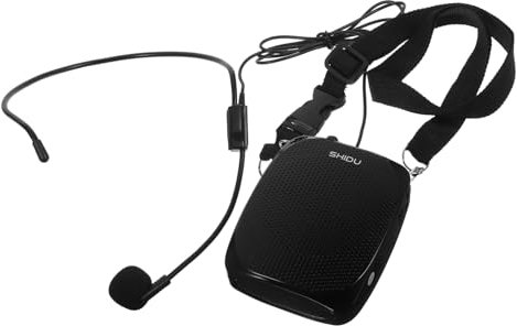 DRESSOOS 1Stk Lautsprecher Verstärker mit Mikrofon Mini-Mikrofon Lehrerverstärker Funkmikrofon speakers spaeakers Dozenten Sprachverstärker Reiseführer Verstärker tragbar Trompete s25 Abs