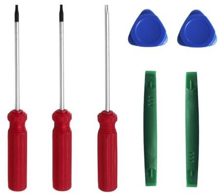 T6 T8H T10H - Set di cacciaviti Torx con 2 spudger in nylon, 75 mm, per PS3, PS4, PS5, Xbox One, controller Xbox 360 e console