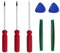 T6 T8H T10H - Set di cacciaviti Torx con 2 spudger in nylon, 75 mm, per PS3, PS4, PS5, Xbox One, controller Xbox 360 e console