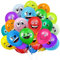 50 Stück Emotion Serie Latex Luftballons,12 Zoll luftballons smiley, Niedlich Lustig Luftballons, Verschiedene emotion luftballon, für Kinder Geburtstag Deko Jungen Mädchen Baby Shower(50）
