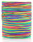 AUAUY Cordon Élastique Arc-en-Ciel, Ficelle Extensible pour Bracelets, Ficelle Élastique pour La Fabrication de Bijoux DIY, Bracelets, Colliers, Artisanat, Décorations (1mm x 100m)