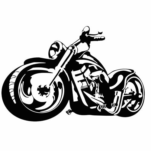 Aufkleber Chopper Style Motorrad 30 x 20 cm Auto Sticker viele Farben - DIE WERBESCHEUNE