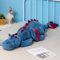 Leahaoe Weighted Stuffed Animal, 90CM Weicher Drachen Spielzeug, 2.2KG Therapeutisches Sensory Toy für Kinder & Erwachsene – Blau/Grün/Rosa/Weiß(90CM*34CM*14CM)