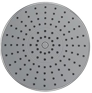 23 cm Regenduschkopf Hochdruck Boosting Fester Duschkopf mit Silikondüsen für einfache Reinigung und Installation Ganzkörperabdeckung Poliertes Chrom-Finish Wasserfall Regenduschkopf