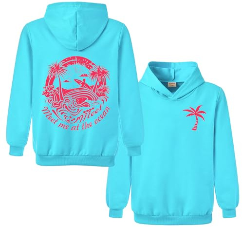 Xpialong Gifts Pink Hoodie Palm Boys Girls Pullovers Hoodies Children's Tops Jumper