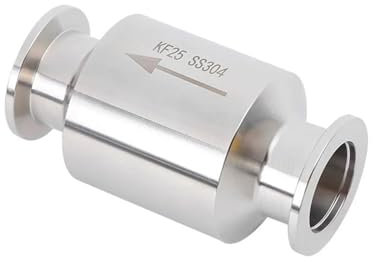 YMUGUEGH KF16 KF25 KF40 KF50 304 clapet Anti-Retour en Ligne Anti-Retour unidirectionnel for Pompe à Vide clapet Anti-Retour(KF-16 Flange 30mm)