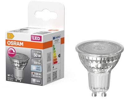 Osram LED-Spot Reflektor Superstar PAR16 50 dimmbar, 4000 K neutralweiß, 3,7 W, GU10, 36°, 350 lm, 15.000h, für Spotbeleuchtung, Akzentlicht