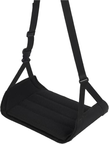 Hamac pour pieds d'avion - Sangle de soulagement des jambes - Repose-pieds pliable - Berceau rembourré doux et confortable - Hamac de voyage réglable - Outil de repos en vol - Accessoire de voyage