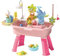 Mesa de juegos de agua para bebé, juguete para exteriores, juguete 4 en 1, lavabo con grifo eléctrico, juego de rol educativo para niñas, jardín, camping,