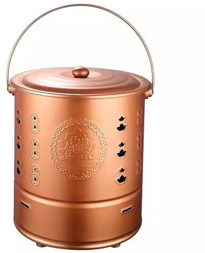 Genérico Incinerador de Basura de Acero Inoxidable para Exteriores, Ideal para Hojas, maleza, Basura y Papel Usado (tamaño: 37 cm)