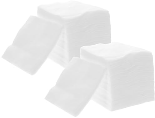 CIYODO Verdickte Fusselfreie Wattepads aus Reiner Baumwolle Weich Quadratisch 250g Einweg Abschminkpads für Empfindliche Haut Gesichtsreinigung und Toner Anwendung Praktisch für Reisen
