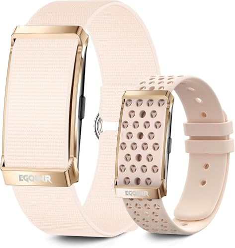 EGQINR Smart Bracelet for Women, Ultra-Thin Fitness Tracker with 20-30 Days Battery Life, 24/7 Heart Rate, SpO2, Sleep Monitor, 170+ Sports Modes Smart Wristband with Free APP, Dual Straps