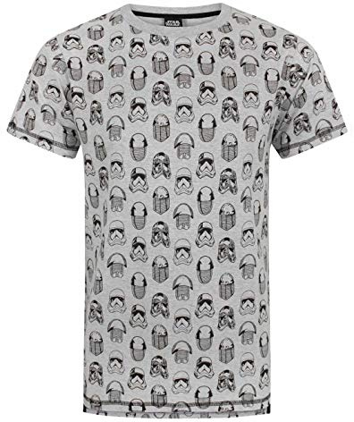 Star Wars The Last Jedi All Over Print Men's T-Shirt Grey