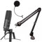 Rode NT-USB - Micrófono condensador de podcast con Rode PSA1 Studio Boom Arm & Mic Pop Filter