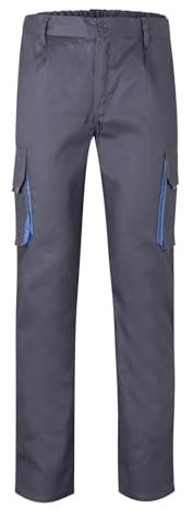 VELILLA Herren 103004;pantalón Bicolor Multibolsillos Hose, Grau Und Himmelblau, 46 EU