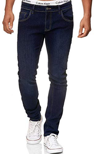 Indicode Herren Texas Jeanshose aus Baumwoll-Mischung mit Stretch | Denim Herrenjeans Rinse Wash, 30/34