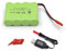 Gecoty® Batteria da 4,8 V, batteria ricaricabile NiMH AA RC da 2400 mAh, batteria da 4,8 V, con spina JST per camion radiocomandati, illuminazione, utensili elettrici