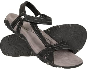 Mountain Warehouse Kokomo Womens Casual Suede Sandals Black 4