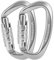 BRAVESHINE Karabiner Karabinerhaken, 12KN Twist Lock Karabiner 80mm Aluminium Karabinerhaken groß mit Belastbarkeit bis 1200KG für Hängematte Sonnensegel Schaukel, 2 Stück