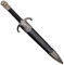 KOSxBO® GoT Sword - Jon Snow Longclaw Schwert 30,5 cm - Dolch - Dagger - Messer mit Scheide - LARP Schwert