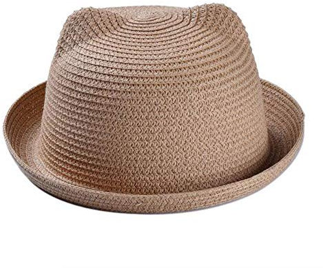 BYFRI Chapeau D'été Enfants Oreilles De Chat Chapeau De Paille Chapeau Forme Parent-enfant Chapeau