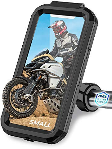 Orcas Motorrad Handyhalterung Wasserdicht - Handyhalterung für Mountainbike, Scooter, E-Bike, Mtb 360° Verstellbar, 4 Zoll bis 5,8 Zoll Mobile Halterung für Radfahren, Passt iPhone