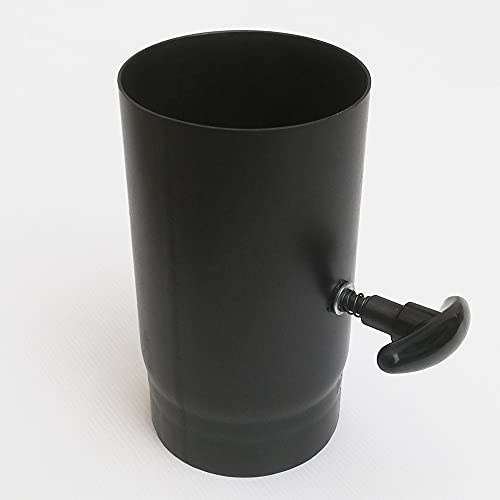 Aflex raccordo per stufa a legna - camino manicotto tronchetto MF con valvola manuale (140mm)