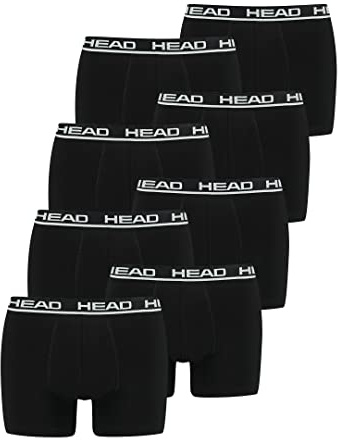 HEAD Herren Boxershorts im 8er Pack ohne Eingriff 841001001, Farbe:005 - Black, Bekleidungsgröße:XL