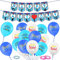 HOWAF Vatertags Party Luftballons Dekorationen, Blau Happy Dads Day Banner Father's Day Latex Luftballons Geschenke für Männer Vatertagsgeschenke Papa du bist der Beste Geburtstagsgeschenk für Väter